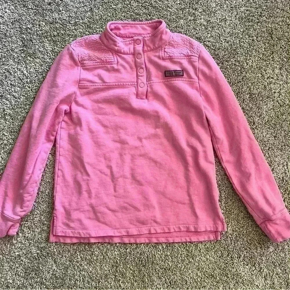 Vineyard Vines Youth 1/4 Snap Sweatshirt - Picture 2 of 7